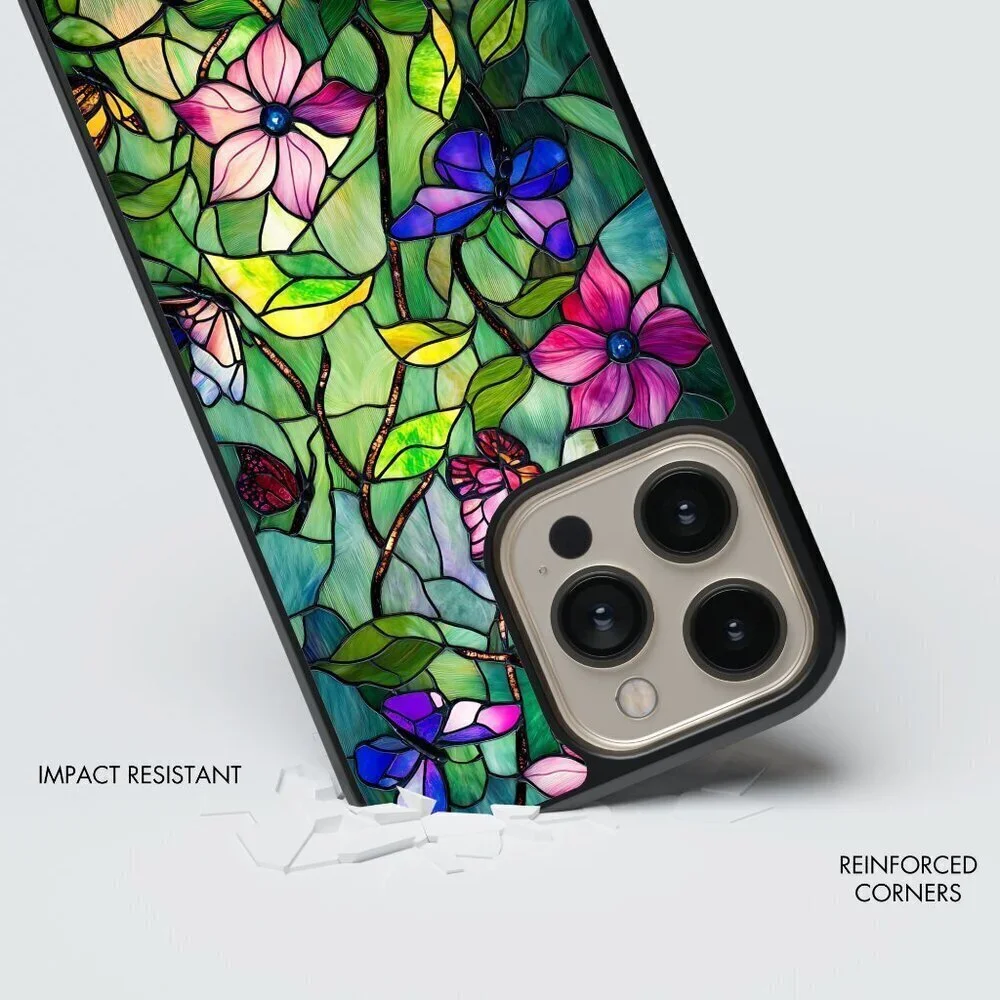 Floral Phone Cover – iPhone 17, 16 Pro, 15, Galaxy S26, S25, S26 Ultra, Pixel 9